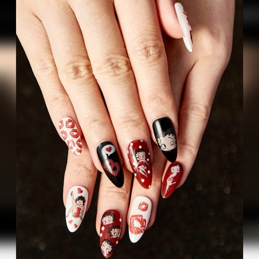 BETTY BOOP Nail Art Stickers
